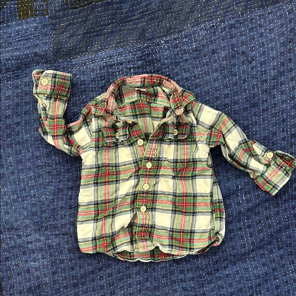 J Crew Crewcuts flannel shirt